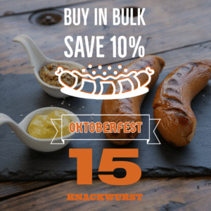 Knackwurst Price (15) per 5.2 lb.