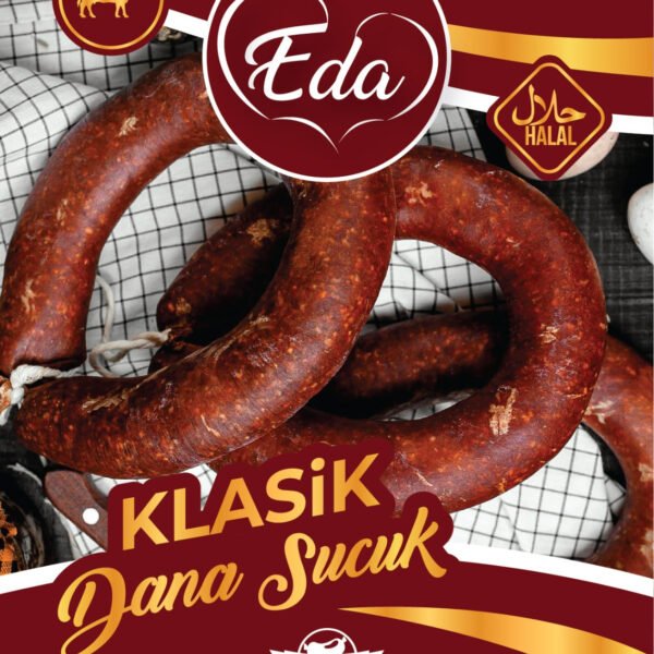 Halal Sucuk Rind – 500g Ring | Luftgetrocknete Knoblauchwurst nach traditioneller Art